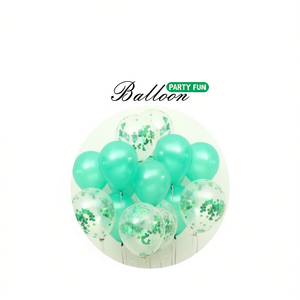 Lot de ballons en latex ronds de 12 pouces, couleur fuchsia, avec confettis, pour la décoration de mariage, d'anniversaire ou de fête - Product Image 1