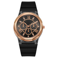 Reloj de Cuarzo NYY para Mujer con Correa de Silicona Colorida, Estilo Deportivo Casual con Caja Transparente, Varios Colores Disponibles
