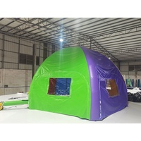 Carpa Inflable Profesional Coody Air Tent Forenia, Impermeable, con Ventanas, para Acampar al Aire Libre, Portátil para Familias