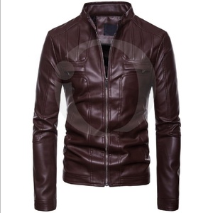 Customized High Quality Wholesale Cheap <b>Sheep</b> <b>Skin</b> Genuine Leather <b>Jacket</b> Waterproof Windproof Eco-Friendly Men's Inspire - Product Image 1