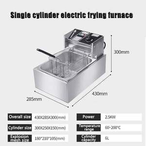 Tianxing Commercial Hotel Restaurant Stainless Steel 6L Fry Machine Countertop Potato <strong>Chip</strong> Single Tank Electric Deep <strong>Fryer</strong> - Product Image 6