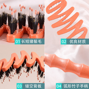 Bigoudi sans chaleur WanMei pour cheveux raides ou bouclés, outil de coiffage volumisant - Product Image 2