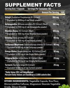 Nhãn tùy chỉnh Himalaya Ashwagandha Rhodiola Rosea khoáng chất hỗ trợ não tăng cường sức mạnh nam shilajit nhựa chiết xuất viên nang - Product Image 3