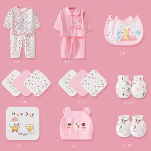 Coffret cadeau <span class=keywords><strong>de</strong></span> layette en coton pour bébé <span class=keywords><strong>de</strong></span> 18 pièces, ensemble <span class=keywords><strong>de</strong></span> vêtements pour nouveau-né à motifs <span class=keywords><strong>de</strong></span> dessins animés, cadeau idéal pour l'hôpital et la fête <span class=keywords><strong>de</strong></span> naissance pour les nourrissons - Product Image 5