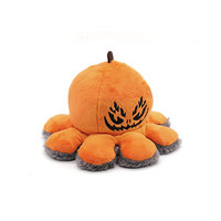 Peluche citrouille réversible personnalisée, peluche citrouille fantôme, jouet en peluche d'Halloween, citrouille d'Halloween