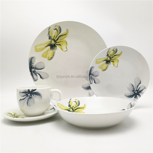 Set di stoviglie <span class=keywords><strong>Arcopal</strong></span> all'ingrosso occidentale in ceramica porcellana Bone china forma quadrata 20 pezzi Set da pranzo per 4 persone - Product Image 2