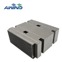Grand 200w carré en aluminium fermeture éclair ailettes broche dissipateur de chaleur profil al 56mm dissipateur thermique dissipateur de chaleur en aluminium pour serveur
