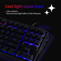 Clavier d'ordinateur portable 87 touches étanche RGB clavier mécanique de jeu avec touches de fonction multimédia clavier laser