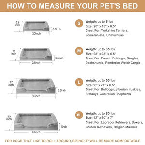 Factory Custom High Quality Grey Rectangle Breathable Orthopedic And <strong>Memory</strong> <strong>Foam</strong> Pet <strong>Dog</strong> <strong>Bed</strong> Wholesale Square Bulk <strong>Beds</strong> - Product Image 4