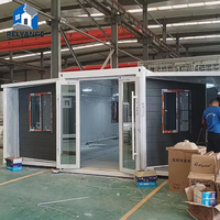 Maison conteneur extensible RELYANCE, garage préfabriqué, bureau moderne, cabine extérieure, modèle Shandong, toit plat, gain de place