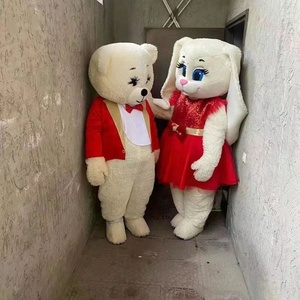 Funtoys oso <span class=keywords><strong>de</strong></span> peluche pareja mascota disfraz conejo personalizado cumpleaños bodas Navidad comercial Día <span class=keywords><strong>de</strong></span> San Valentín para adultos - Product Image 5