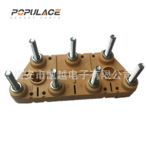 บล็อกขั้วต่อสายไฟแบบสกรู 6 ขั้ว ขนาดตัวนำ 2-4 AWG สำหรับเครื่องกำเนิดไฟฟ้าดีเซล - Product Image 1