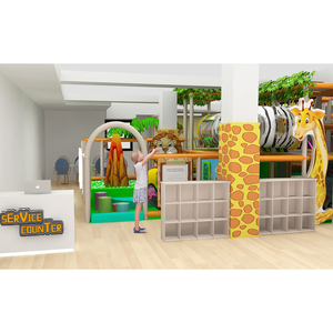 Petit <span class=keywords><strong>parc</strong></span> d'attractions commercial pour la maison, <span class=keywords><strong>parc</strong></span> d'attractions sur le thème de la forêt naturelle, aire de jeux souple et sécurisée à vendre - Product Image 2