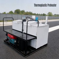 LONGSHUN Chaudière hydraulique à peinture thermofusible à double cylindre pour les machines de marquage routier Moteur pour la construction de peinture thermoplastique