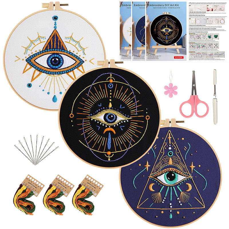 3 piezas conjunto cx1021 1023 1024 con 1 aro bordado con bolsa