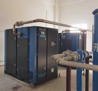 Compresseur d'air à vis rotatif sans huile à entraînement à vitesse variable (VSD) refroidi par eau de type sec 7 bar 8 bar 10 bar 2,5 bar 3 bar