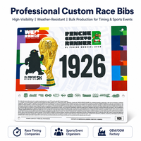 Meilleures ventes : Dossard de course personnalisé avec logo imprimé, imperméable et durable, pour événements sportifs, numéros de compétition en tissu coloré