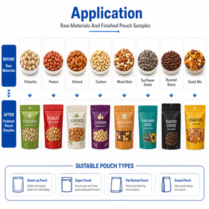 Macchine per Confezionamento Automatico di Broccoli, Zafferano, Pesce Essiccato, Cibo per Cani, Mais Dolce, Pistacchi in Confezioni Doypack - Product Image 3