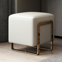 Léger luxe moderne ménage adulte fort et Simple maquillage chambre dressing tabouret siège souple chaussure à langer tabouret