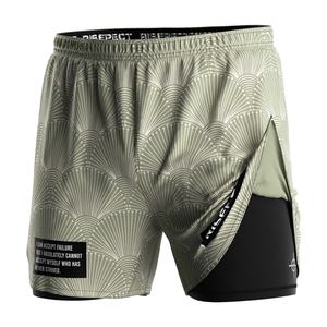 Shorts de sport de luxe 2-en-1 à taille haute et compression pour l'entraînement de basketball - Product Image 1