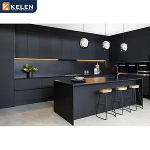 KELEN 2024 kitchen cabinet custom mdf supplier american modular modern wood furniture kitchen cabinet