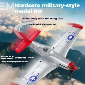 CQZNRC FX9501 Avión de Combate <span class=keywords><strong>RC</strong></span> <span class=keywords><strong>P51</strong></span> Mustang 2.4G, Modelo de Avión de Guerra de Espuma EPP de 4 Canales, Planeador Volador sin Escobillas con Giroscopio de 6 Ejes, RTF - Product Image 3
