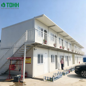 Projectvoorbeeld Prefab Modulaire Huizen Prefab Geïntegreerde Slaaphuizen School Ziekenhuis Kantoorgebouwen Hotel Vakantiehuis Slaapkamer - Product Image 3
