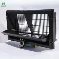 Grille d'aération latérale en plastique anti-oiseaux pour poulailler, fenêtre de ventilation pour élevage de poulets de chair