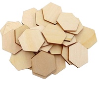 Décorations pour la maison Pièces hexagonales en bois pour l'artisanat