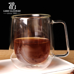 Zuhause mit hitze beständiger Kaffeetasse mit hohem Boro silikat glas und doppelwandiger Espresso-Kaffeetasse für das Café mit heißen Getränken - Product Image 6