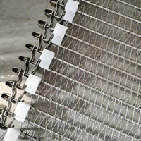 Bande transporteuse en maille spirale de haute qualité SS304 pour convoyeur rotatif