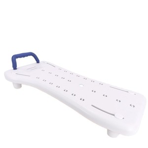 Shower Chair Portable <b>Bath</b> <b>Seat</b> Board White Rectangle No Installation Required For Small Apartments Japanese Style Design - Product Image 2