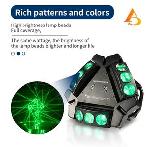 Luz de Efecto Escénico, 9x10w, Spider Beam, Luces Móviles de Cabeza, DMX, RGBW, Láser, Luz Móvil de Cabeza - Product Image 2