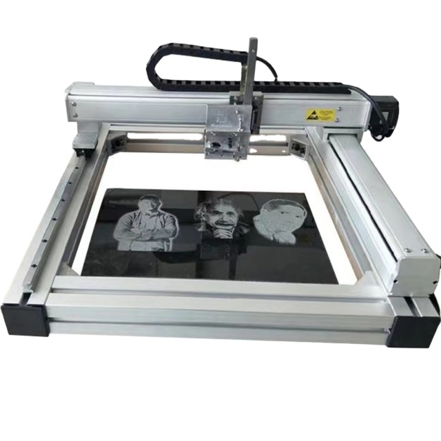 Automatic High-Precision Engraving Picture&Word on Tombstone Monument Memorial Granite Marble Stone Impact Engraving Machine