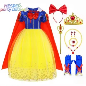 ชุดเจ้าหญิงคลาสสิกสำหรับเด็กขายส่ง HESPER ลายหิมะ ชุดแฟนซีสำหรับฮาโลวีน คอสเพลย์ วันเกิด และงานปาร์ตี้ - Product Image 2