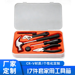 Kit de Herramientas Multifuncional de 17 Piezas de Acero al Carbono para Reparaciones Manuales en el Hogar - Product Image 4