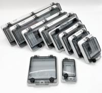 Boîtier en plastique transparent HD-16A IP67 avec couvercle étanche et verrouillage pour interrupteur MCB, idéal pour extérieur et applications aériennes