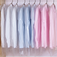 Sacs à vêtements en plastique transparent, sac de nettoyage à sec, housse en tissu anti-poussière pour robes de costumes, vente en gros