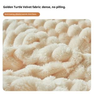 Nouvelle couverture en polaire épaisse Golden Beetle, couleur unie, tricotée, écologique, pour la maison, pour la chaleur et le confort - Product Image 4