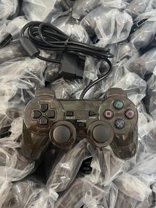 Stok Pabrik Kontroler Game PS2 Tombol Snowflake Motor Ganda Getaran Ganda Warna Transparan Kontroler P2 Dropshipping