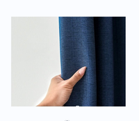 Nouveau style, vente en gros, rideaux occultants modernes en polyester 100% de haute qualité, couleur unie, prêts à poser, œillets, occultation 70-90%