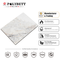 Planche stratifiée HPL phénolique brillante effet marbre, étanche et écologique, pour plans de travail de cuisine durables