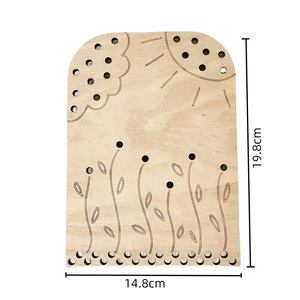 Support de fleurs en bois printemps pour enfants exploration en plein air de la nature jeu de chasse au trésor bébé jouets interactifs parent-enfant - Product Image 1