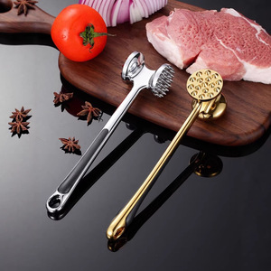 Attendrisseur de viande double face en alliage de zinc avec aiguille et face plate pour attendrir les steaks et la volaille, outil de cuisine domestique - Product Image 1
