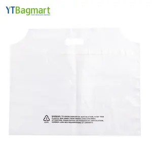 OEM Biodegradable Clear Plastic Clothes Packaging Flat Garment Poly Bags