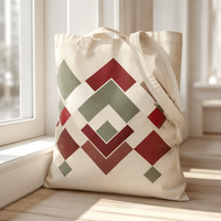 Expédition Rapide ou Personnalisée : Étui Textile Flocon de Neige de Noël en Toile Naturelle, Lot International, Emballage Personnalisé pour Transporteur