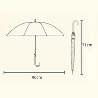 Parapluie Transparent de Sécurité en Gros pour Enfants avec Armature en Alliage et Fibres – Idéal pour la Rentrée Scolaire