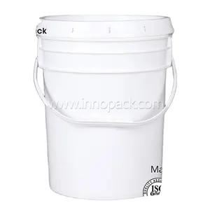5 加仑白色桶盖耐用 90mil 多用途桶食品级不含 BPA 塑料