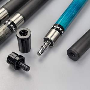 Premium kalite VANQS el yapımı 1/2-pc karbon Fiber mil bilardo havuz Cue 12.5mm İpucu 3/8-8 ortak koruyucu ile satılık - Product Image 3