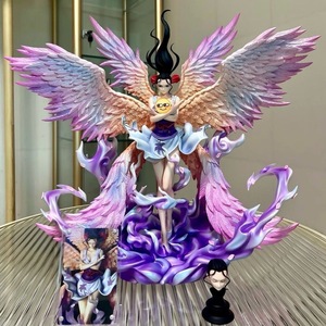 <span class=keywords><strong>Figura</strong></span> de <span class=keywords><strong>Nico</strong></span> <span class=keywords><strong>Robin</strong></span> de One Piece, Estatua GK con Alas, Modelo de Anime en PVC con Efecto de Llama Púrpura y Cabeza Extraíble - Product Image 1